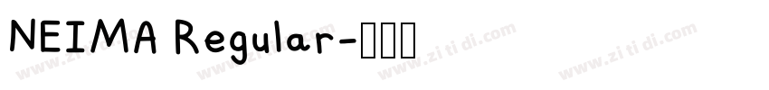 NEIMA Regular字体转换